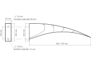 Vchodová stříška Gutta Modulo