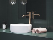 Ravak ES 015.10WV Umyvadlová stojánková baterie 340 mm bez výpusti, White Velvet