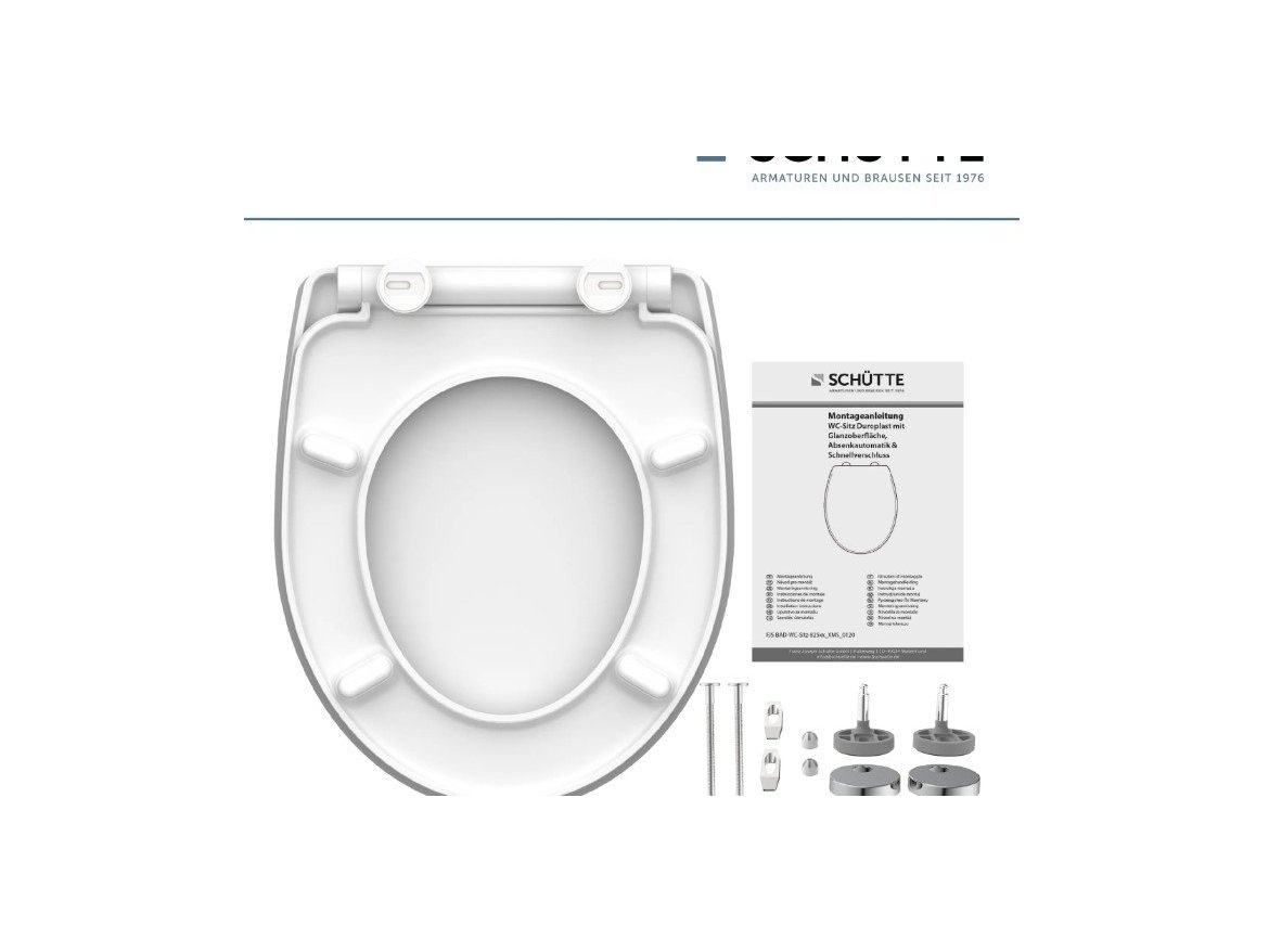 WC sedátka, záchodová prkna Schütte RAINDROP | Duroplast HG, Soft Close