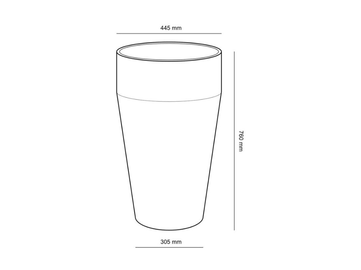 Granitové květináče Granisil granitový květináč MONTI vysoký 76 cm