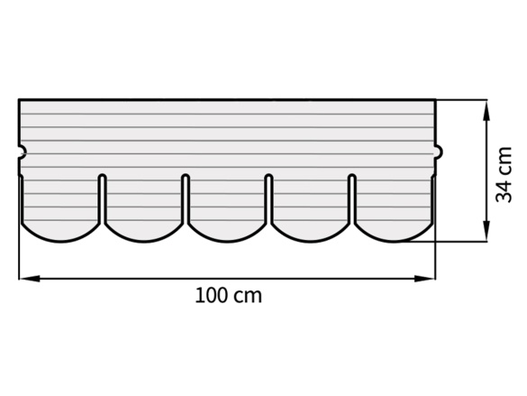 Asfaltový šindeľ Onduline Bardoline CLASSIC EASY  (bobrovka)