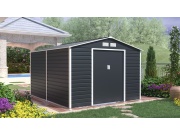 Plechový záhradný domček G21 GAH 884 - 277 x 319 cm, antracitový