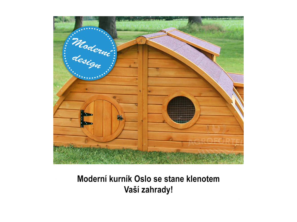 Kurník Scobax Dřevěný kurník OSLO, 1630x1550x860 mm