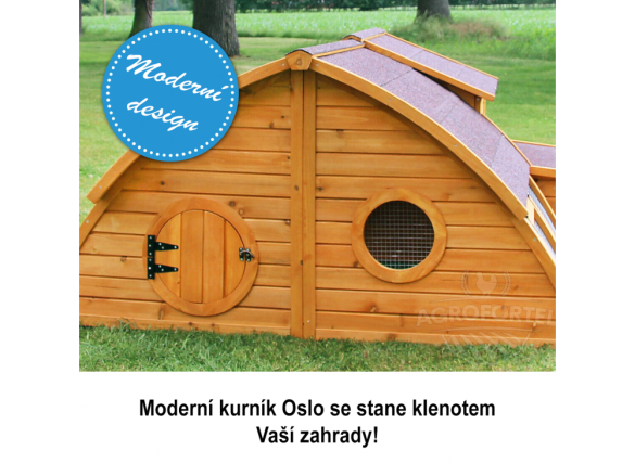 Kurník Scobax Dřevěný kurník OSLO, 1630x1550x860 mm