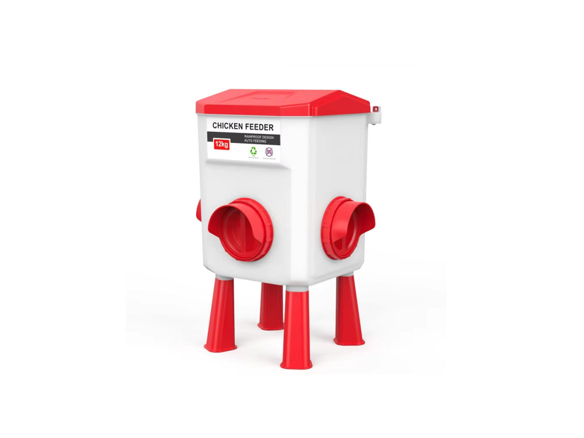 Scobax Automatické plastové krmítko - 8/12 KG, na nožičkách