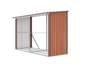 G21 Přístřešek na dřevo  WOH 682 - 302 x 119 cm, hnědý