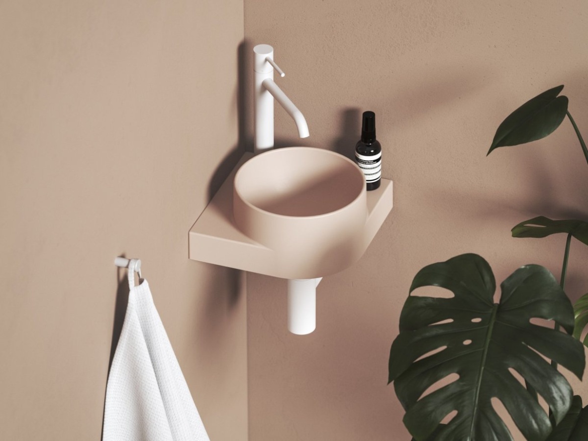 Ravak Umývadlo Yard 28 C, s otvorom pre batériu, bez prepadu, biela