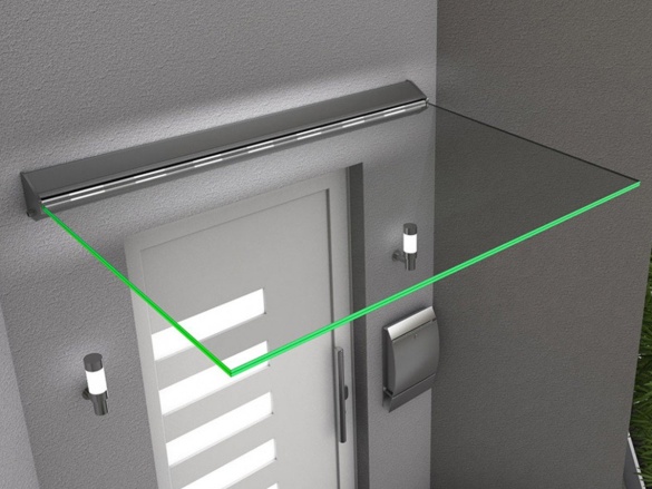 Vchodová stříška Gutta Guttavordach LED