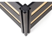 G21 Vyvýšený záhon  Crop Duo 106 x 106 x 57, WPC, Cumaru