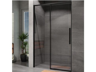 Sprchovanie –  Lansanit Sprchové dveře Alvaro 1100 mm, sklo čiré, profil černé,  SZD11-B