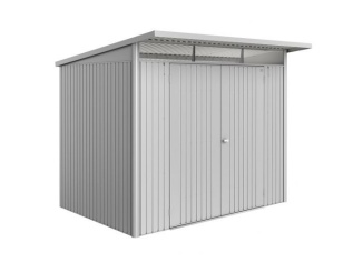 Zahradní domky Biohort –  Avantgarde ECO A1 180 x 220 x 218 cm strieborná 2krídlové dvere