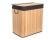 G21 Koš na prádlo  150 l s rozdělovači, bambusový s hnědým košem