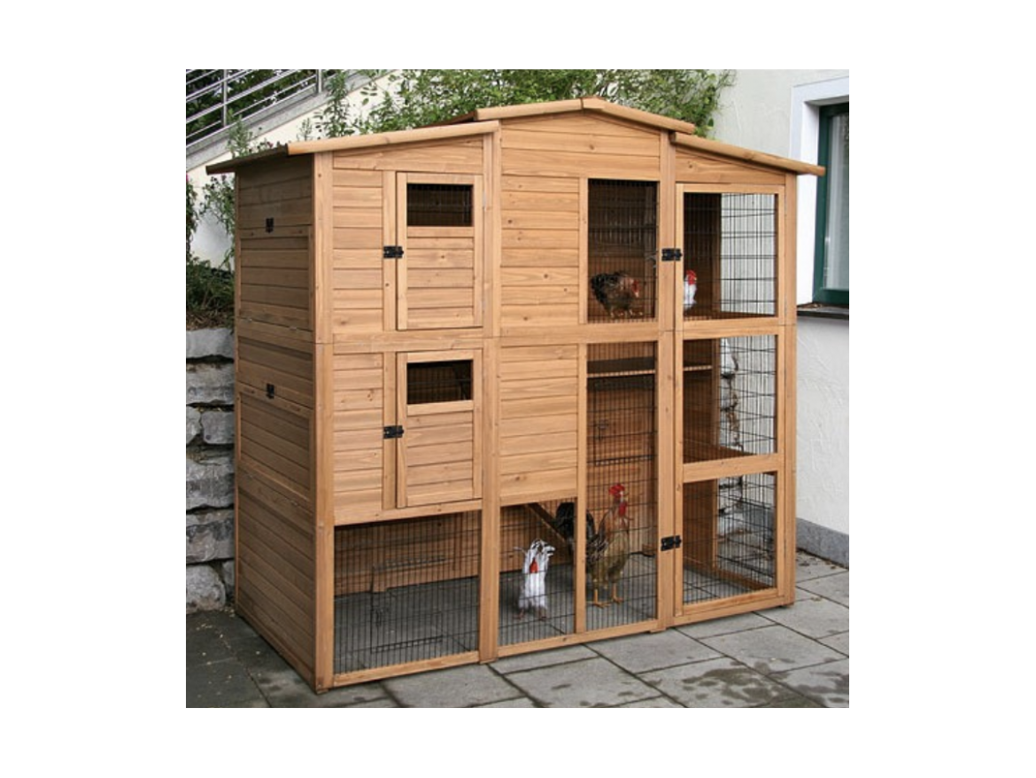 Kurník Scobax Dřevěný maxi kurník BARCELONA XXXL, 2220 x 1150 x 2000 mm