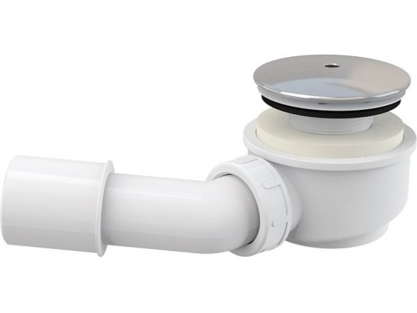 Alcadrain Vaničkový sifon A471CR 60, odpad 40/50 mm, chrom,  A471CR-60