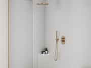 Ravak 706.60GLB Podomietkový vývod s držiakom, Gold Brushed