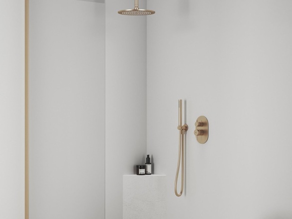 Ravak 706.60RGB Podomítkový vývod s držákem, Rose Gold Brushed