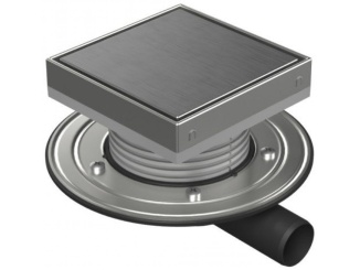 Technická sanita –  Chuděj PVBU 40 (snížená, univerzální) 150 x 150 mm, oceľ, Steel, K3, ano