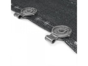 Bradas Upínací spona Bungee Cork pro stínící sítě - šedá 50 ks