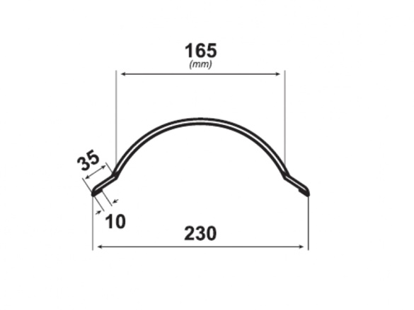 Bilka polkruhový hrebenáč