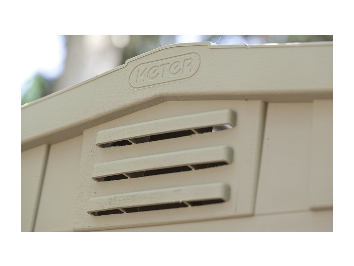 Keter Zahradní domek  Factor 6 x 6 béžový / hnědý, s podlahou, poškozený obal