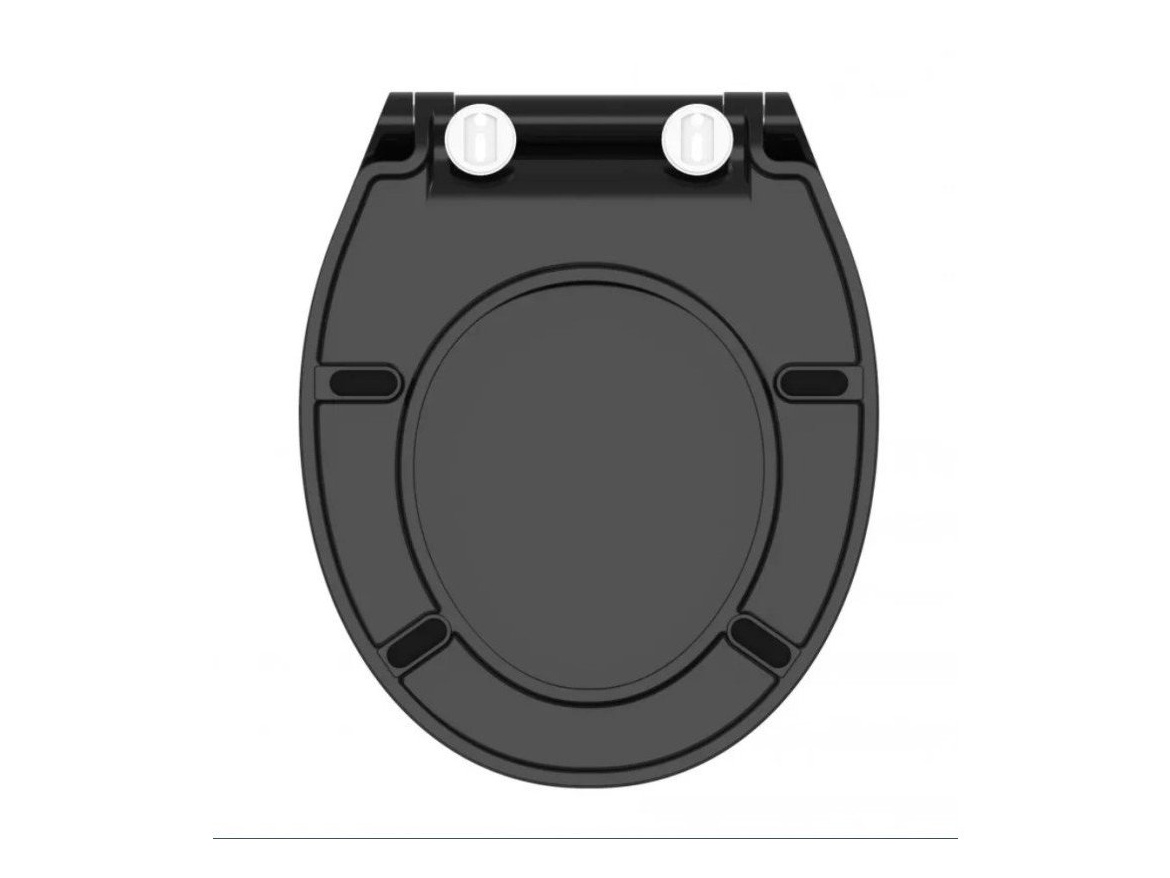 WC sedátka, záchodová prkna Schütte SLIM BLACK| Duroplast, Soft Close