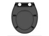 WC sedátka, záchodová prkna Schütte SLIM BLACK| Duroplast, Soft Close
