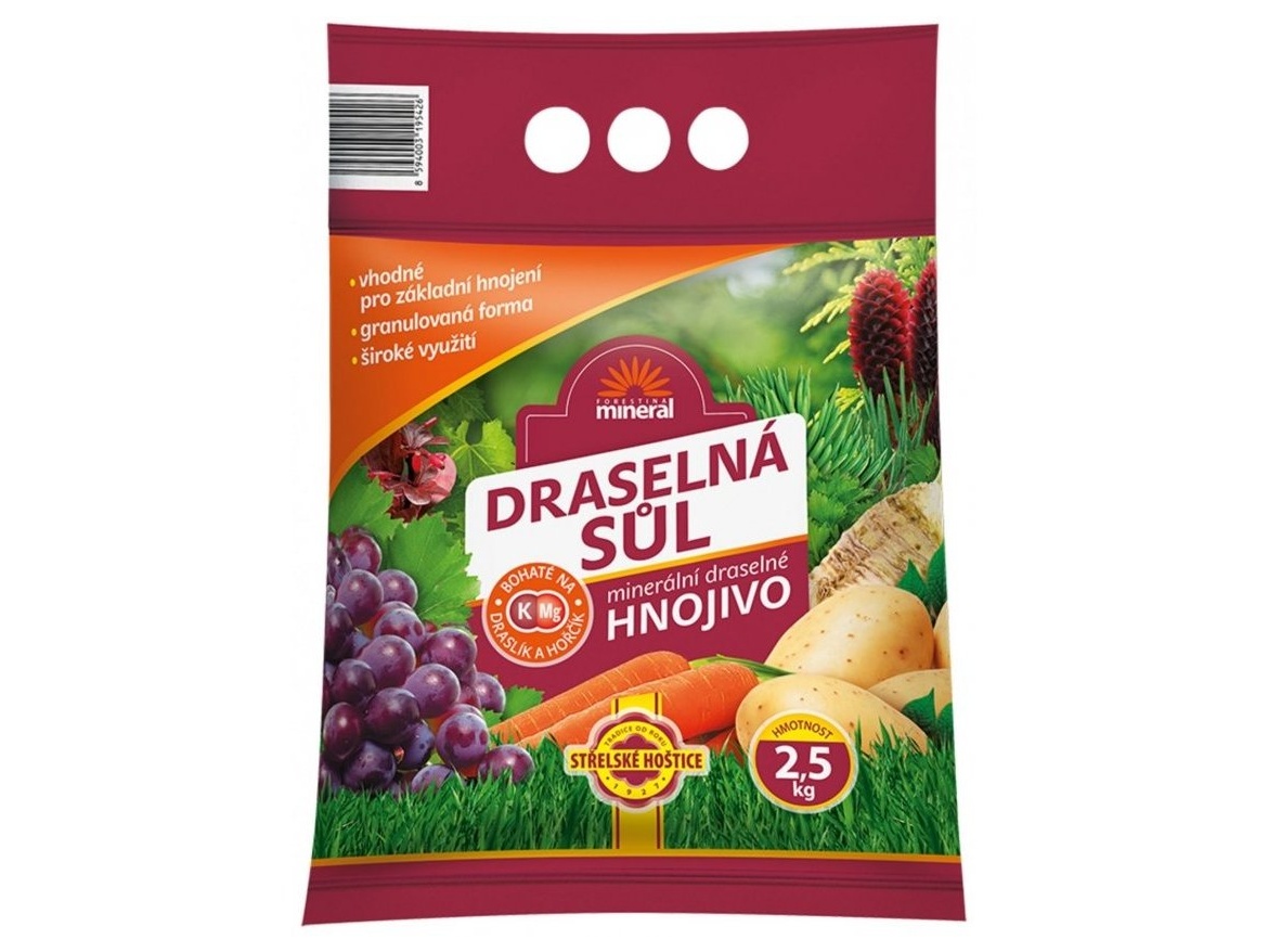 Forestina Minerální hnojivo - draselná sůl granulovaná 2,5 kg
