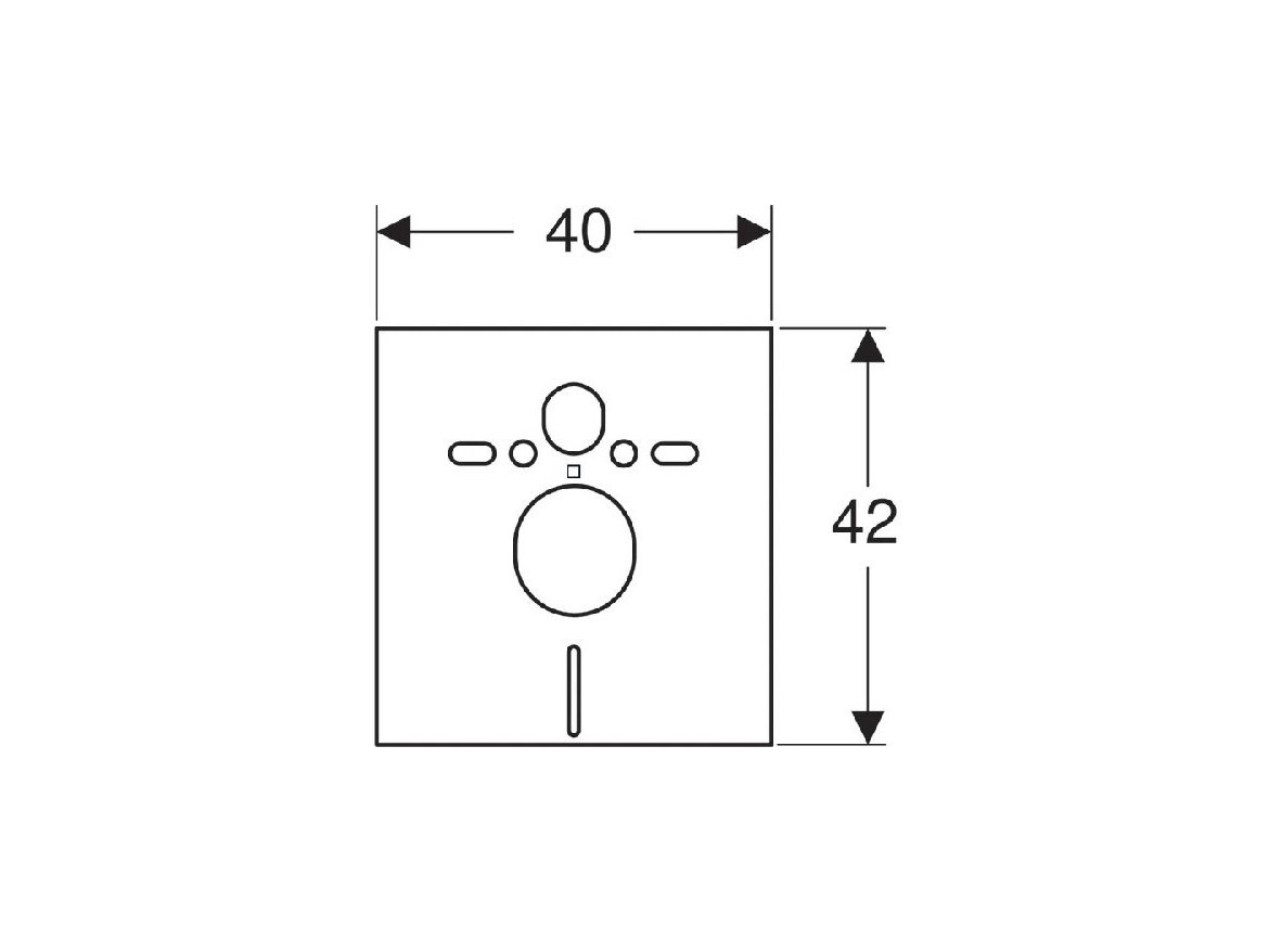 Geberit Zvukoizolační vložka k závěsnému WC,  156.050.00.1