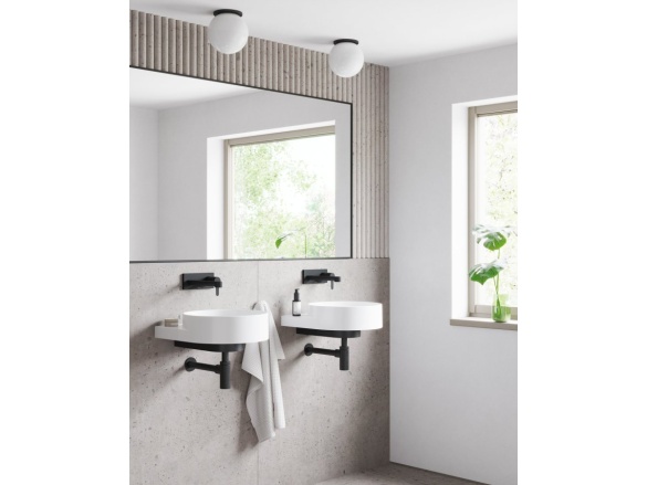 Ravak Umyvadlový sifon, černá