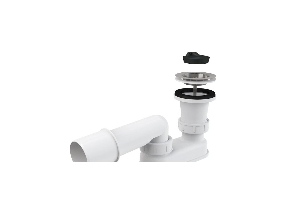 Alcadrain Vaničkový sifon A461 50, odpad 40/50 mm,  A461-50
