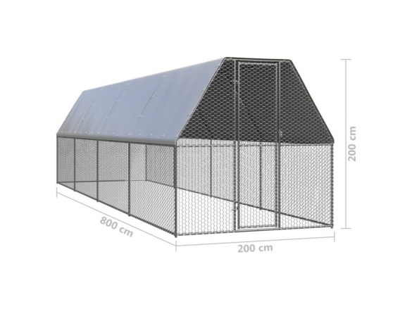 Scobax Venkovní klec - oplocený výběh - 2x8x2m