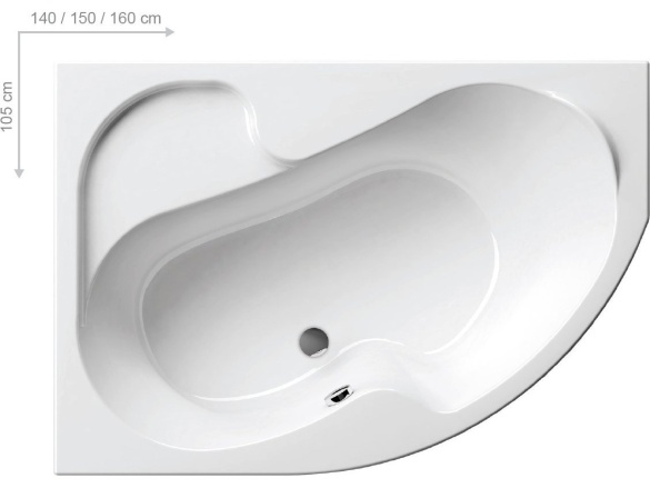 Ravak Vana Rosa I 140x105 L