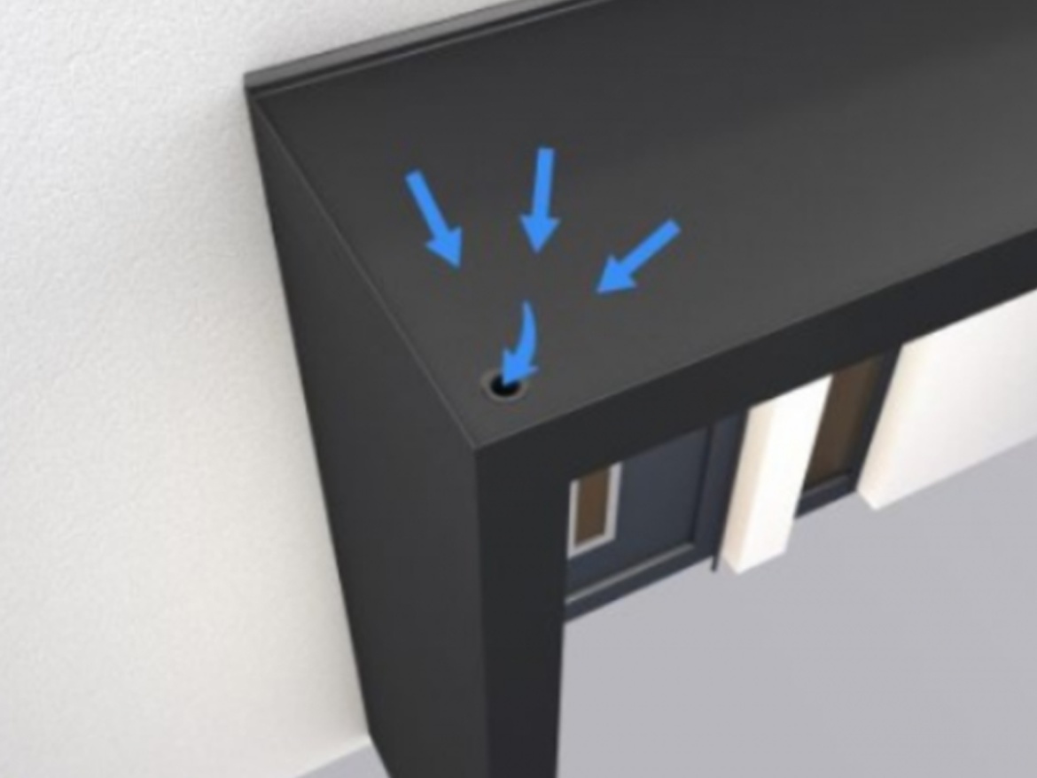 Vchodová stříška Gutta Guttavordach BS PLUS LED strip s bočnicí