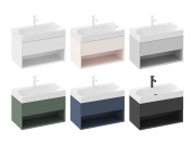 Ravak SD Lite 80 skříňka pod umyvadlo černá matná