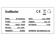 Příslušenství k drtičům EcoMaster Externí krabice s pneuspínačem včetně flexokabelu