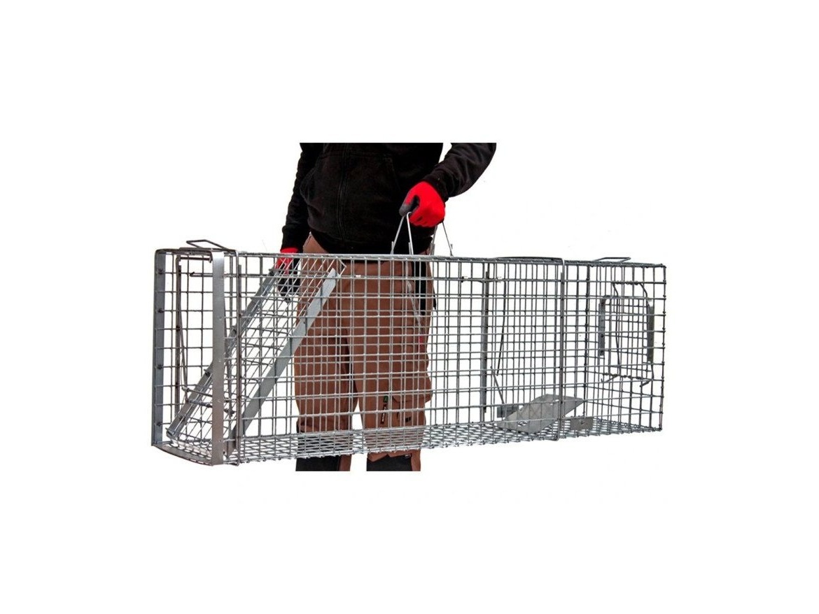 Scobax Profesionální past na lišky, kuny, vydry a kočky TRAP H120x34x42