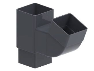 Příslušenství pro Svodová roura Gutta Krop 3000 mm x 80 mm, antracit