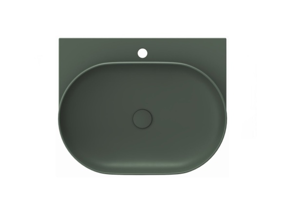 Ravak Umývadlo Yard 60, s otvorom pre batériu, bez prepadu, Grey Green