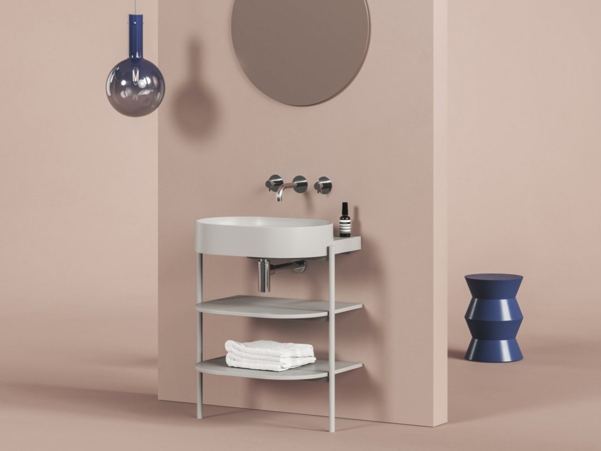 Ravak Konštrukcia pod umývadlo CS Yard 60, Alabaster Pink