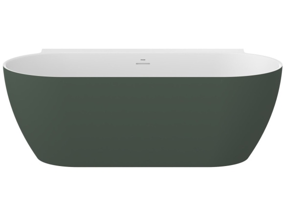Ravak Vana Freedom Wall II Tec 170x87, volně stojící, Smoke Grey/bílá, krytka odtoku bílá/černá/chrom