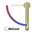 Ravak ES 014.61GLB Umyvadlová stojánková baterie BeCool 250 mm bez výpusti, Gold Brushed