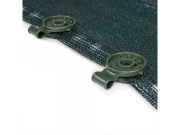 Bradas Upínací spona Bungee Cork pro stínící sítě - zelená 50 ks