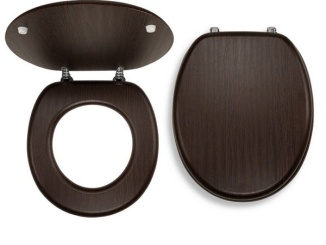 WC-k, bidék és piszoárok –  Novaservis WC sedátko s poklopem, dřevěný dekor,  WC/WENGE