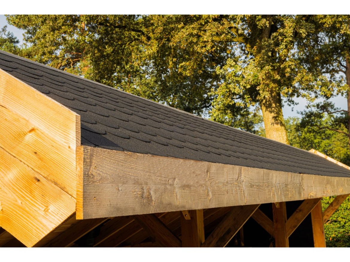 Tuindeco Boekelo DIY Open-sided Barn black impregnated