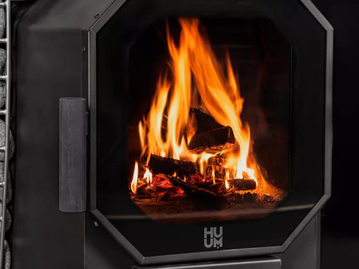 Szilárd tüzelésű szauna kályhák Huum Hive Flow Mini 9 kW