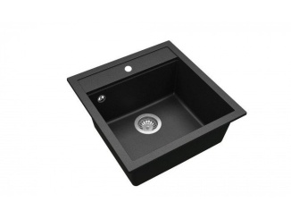 Egyetlen mosogató –  Helika black metallic černá