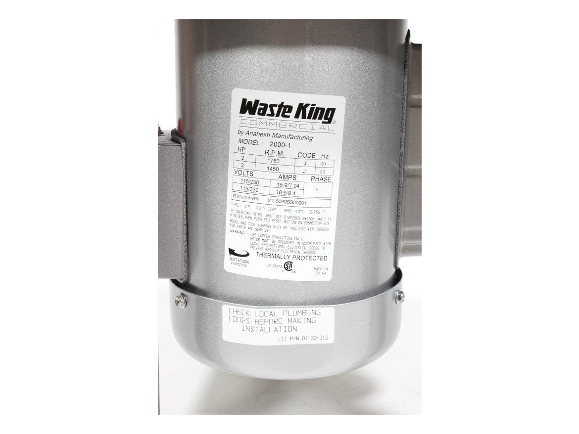 Drviče odpadu Waste King Commercial 2000