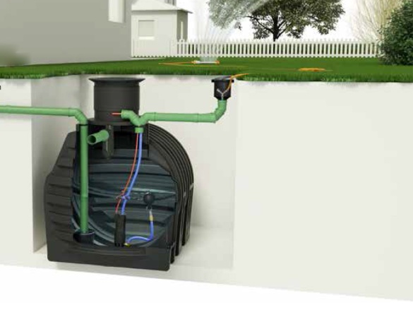 Nádrž na dešťovou vodu ACO Cistern Garden Plus 3300l