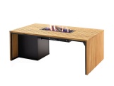 Stôl s plynovým ohniskom COSI Cosibridge 140 Wood