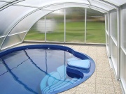 Bazénová deska Röchling PP-C karibská modrá dezénová